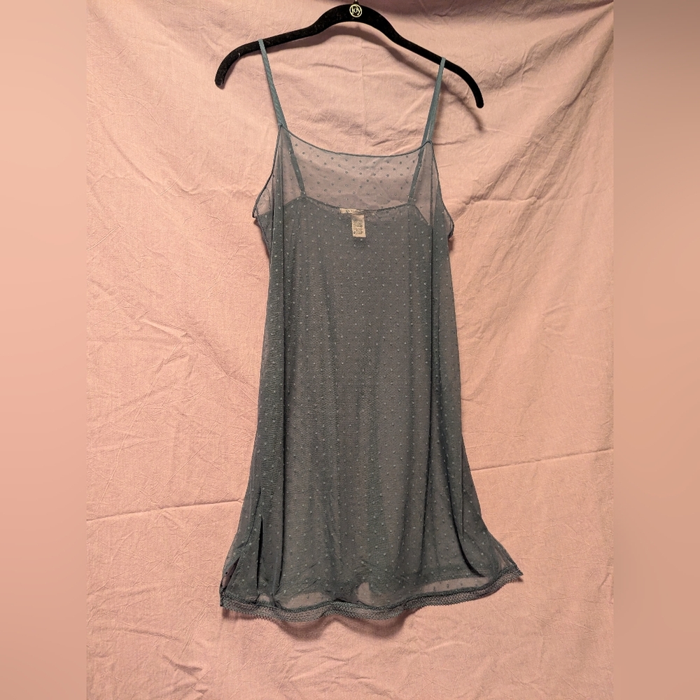 Victoria's Secret Polka Dot Mesh Slip